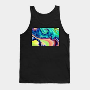 Mixing paints and colors, modern art Tank Top